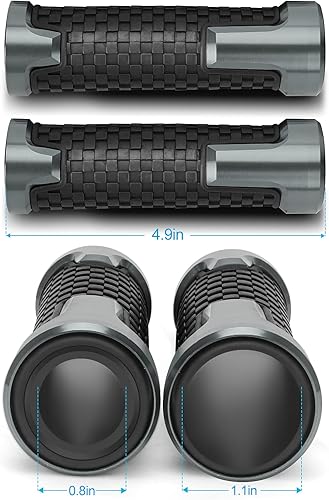 Miniatura 5 de 78" 0.866 in empuñaduras de manillar de motocicleta con extremos de agarre para Suzuki GSXR 600 7500 1000 125 250 300 GSX-R