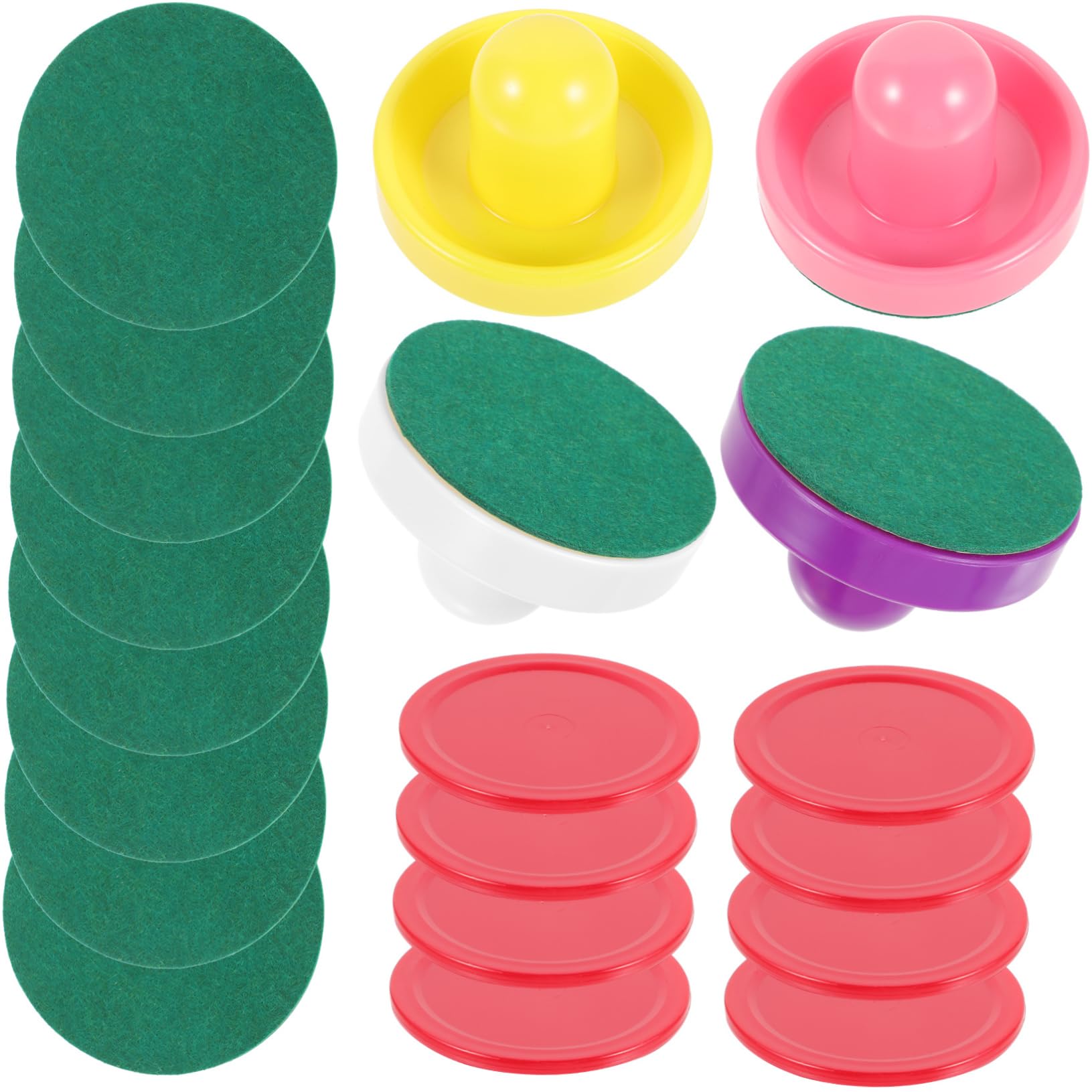 Toyvian accessori per hockey aria sostituzione tavolo da air hockey mini arredamento da hockey spingere sostituti dell'hockey su ghiaccio accessori per giochi di hockey addominali
