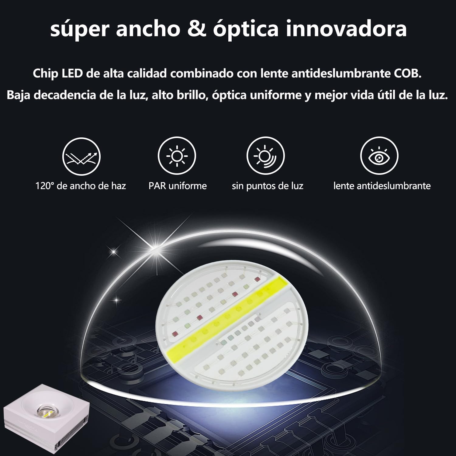 Luz LED para acuarios de arrecife PopBloom RL90, iluminación LED inteligente para arrecifes controlada por aplicación, adecuada para entornos marinos mixtos de arrecife SPS/LPS.