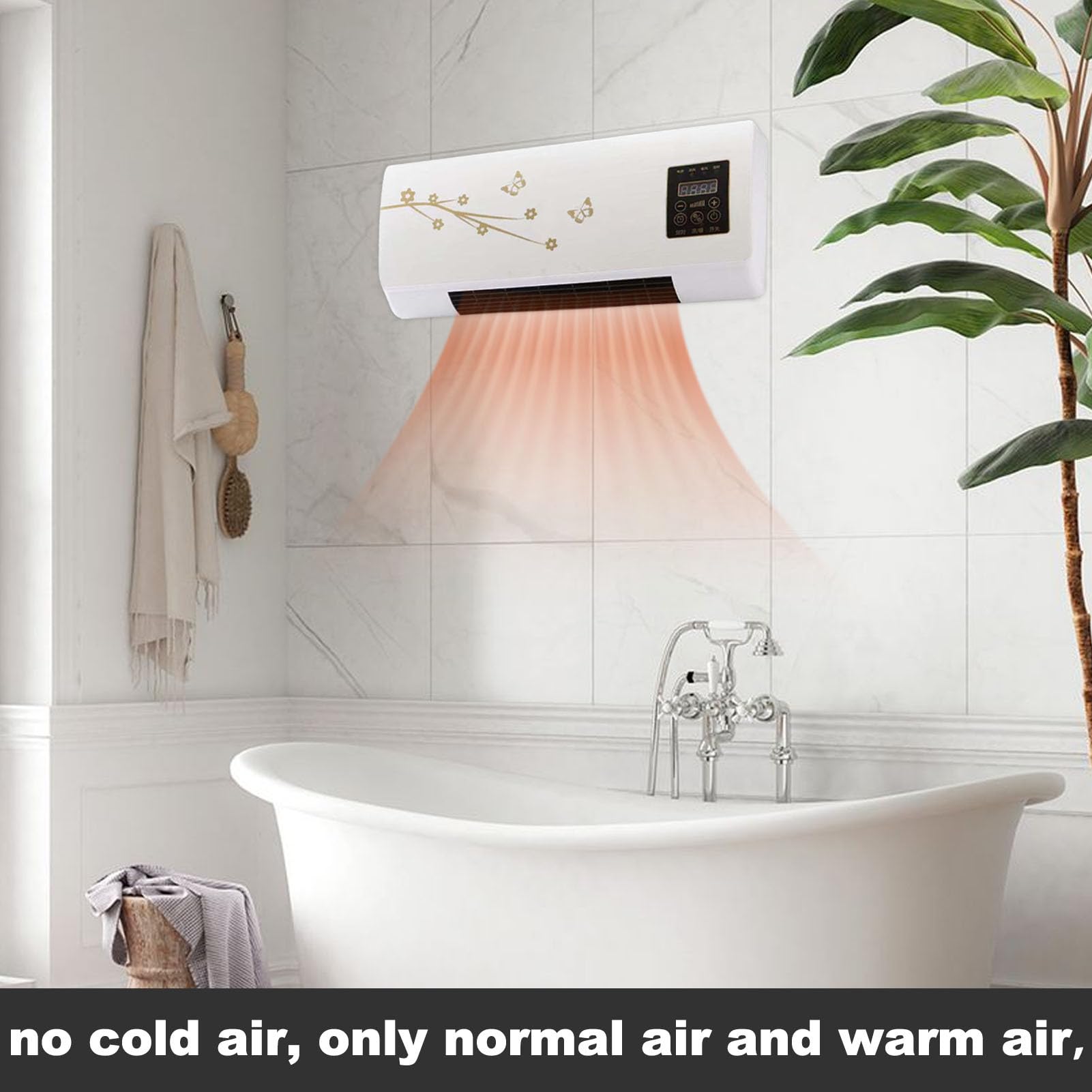 Split Max Aire Acondicionado Portátil, 2 En 1 Frío Y Calor Aire, Acondicionado Split Con Temporizador, AireAcondicionado Pared Sin Unidad Exterior, Para El Hogar, Sala De Estar Y Dormitorio