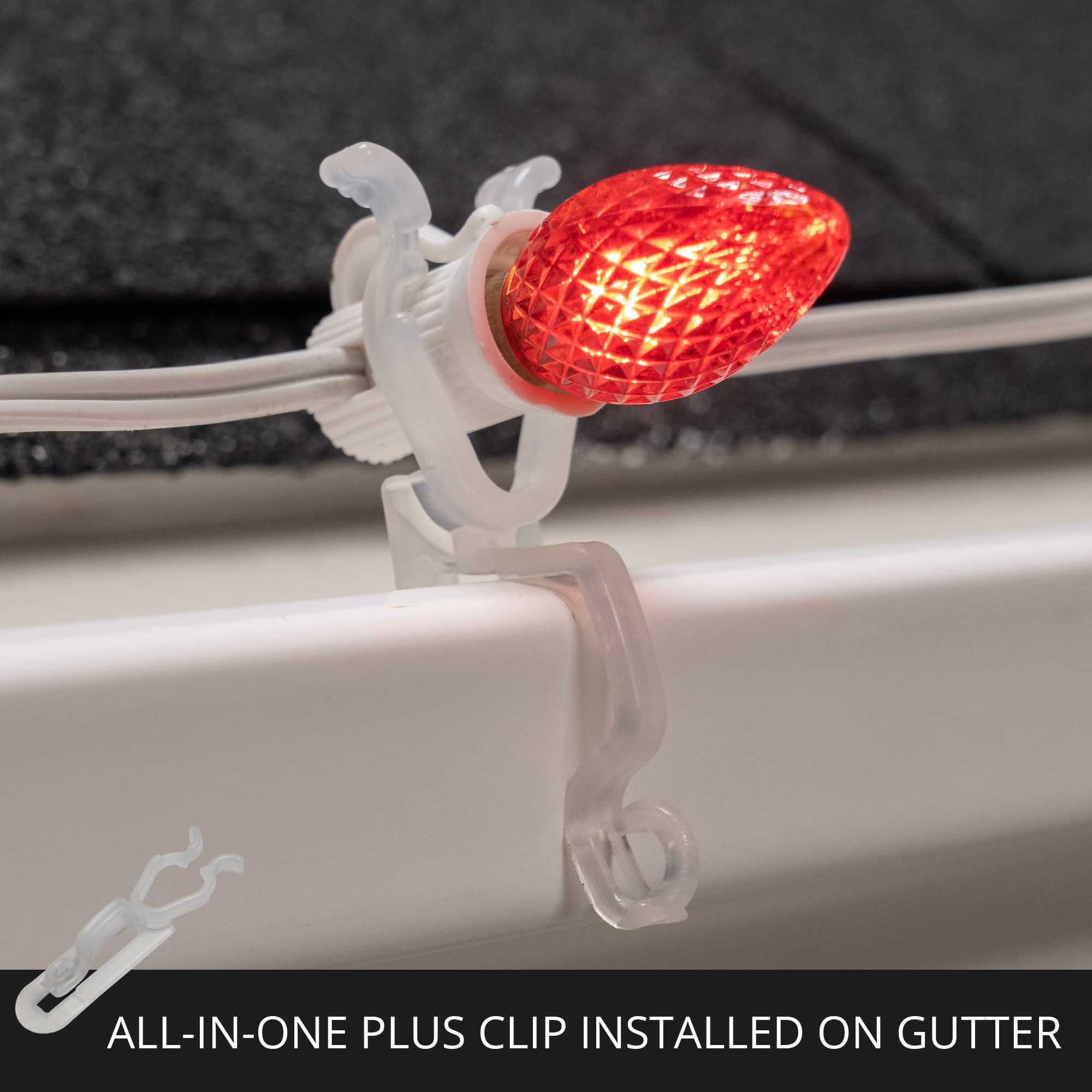 100 Stück Universal-Clips Für Weihnachtslichter – Für Dachrinne, Schindeln & Mehr
