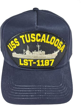 USS Tuscaloosa LST-1187 Ship HAT - Navy Blue - Veteran Owned Business