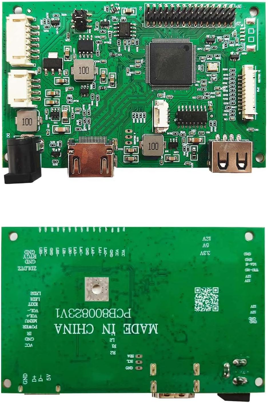 VSDISPLAY H/D USB LCD Controller Board for 21.5Inch 23.8Inch 1920x1080 30 Pin LVDS LCD Screen T215HVN01.0 M215HW03 V1 V2 M215HGE-L23 M215HTN01.1 LM238WF5-SSA1 LM238WF1-SLE3,Support Image 180° Rotate
