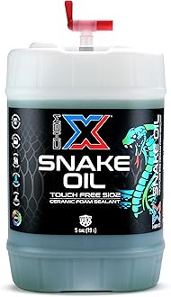 Chem-X Snake Oil: No-Touch Sio2 Lightning Fast Spray on Ceramic Foam On Sealant (Green, 5 Gallons)