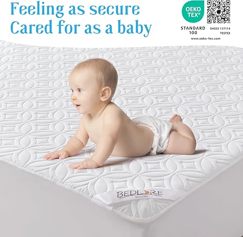 Miniatura 7 de BEDLORE Protector de colchón impermeable, tamaño individual XL, con bolsillo profundo de 6 a 15 pulgadas de profundidad, funda de colchón de cama