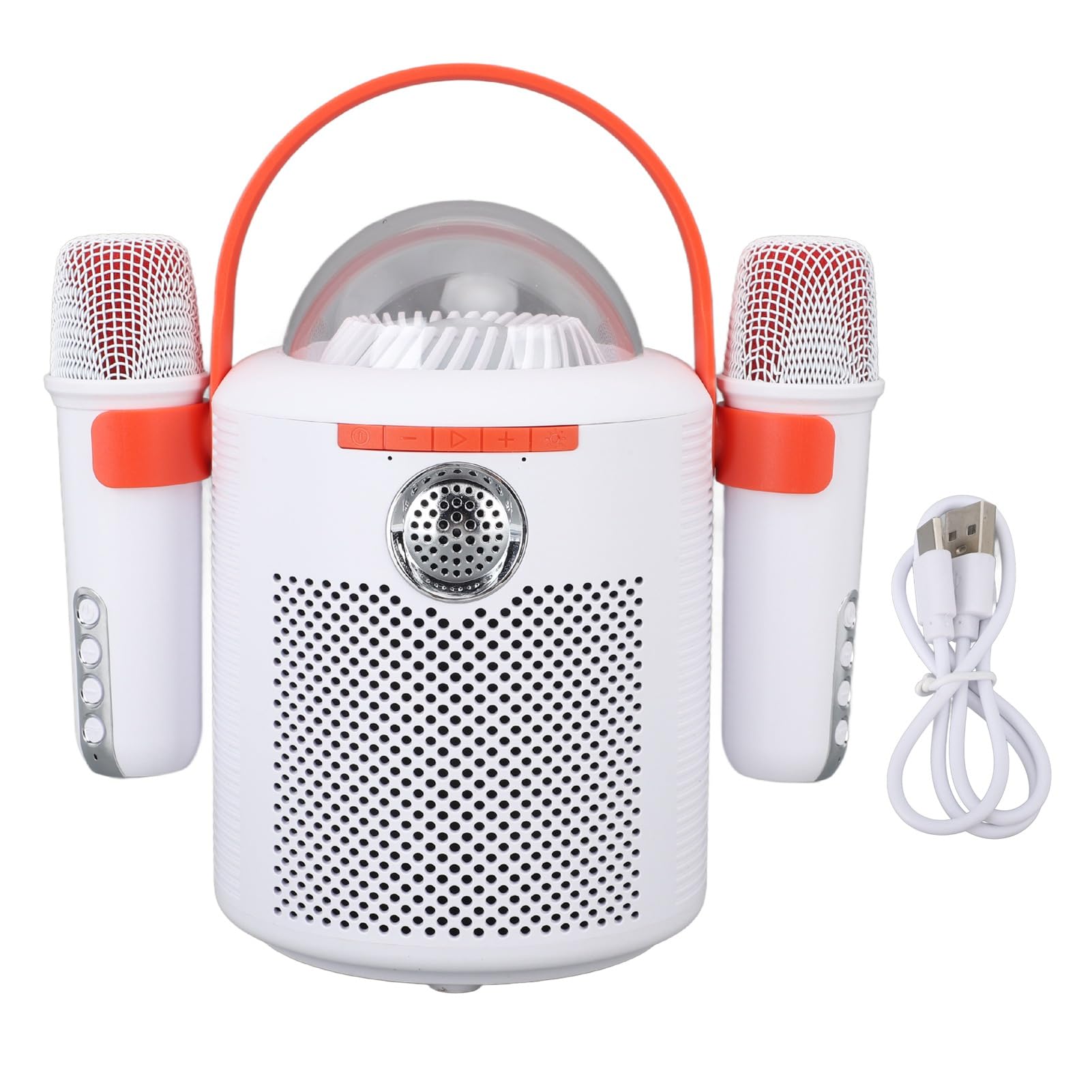 Mini Macchina per Karaoke Portatile con Doppi Microfoni Wireless per Feste in Casa Intrattenimento All'aperto Materiale ABS (#1)