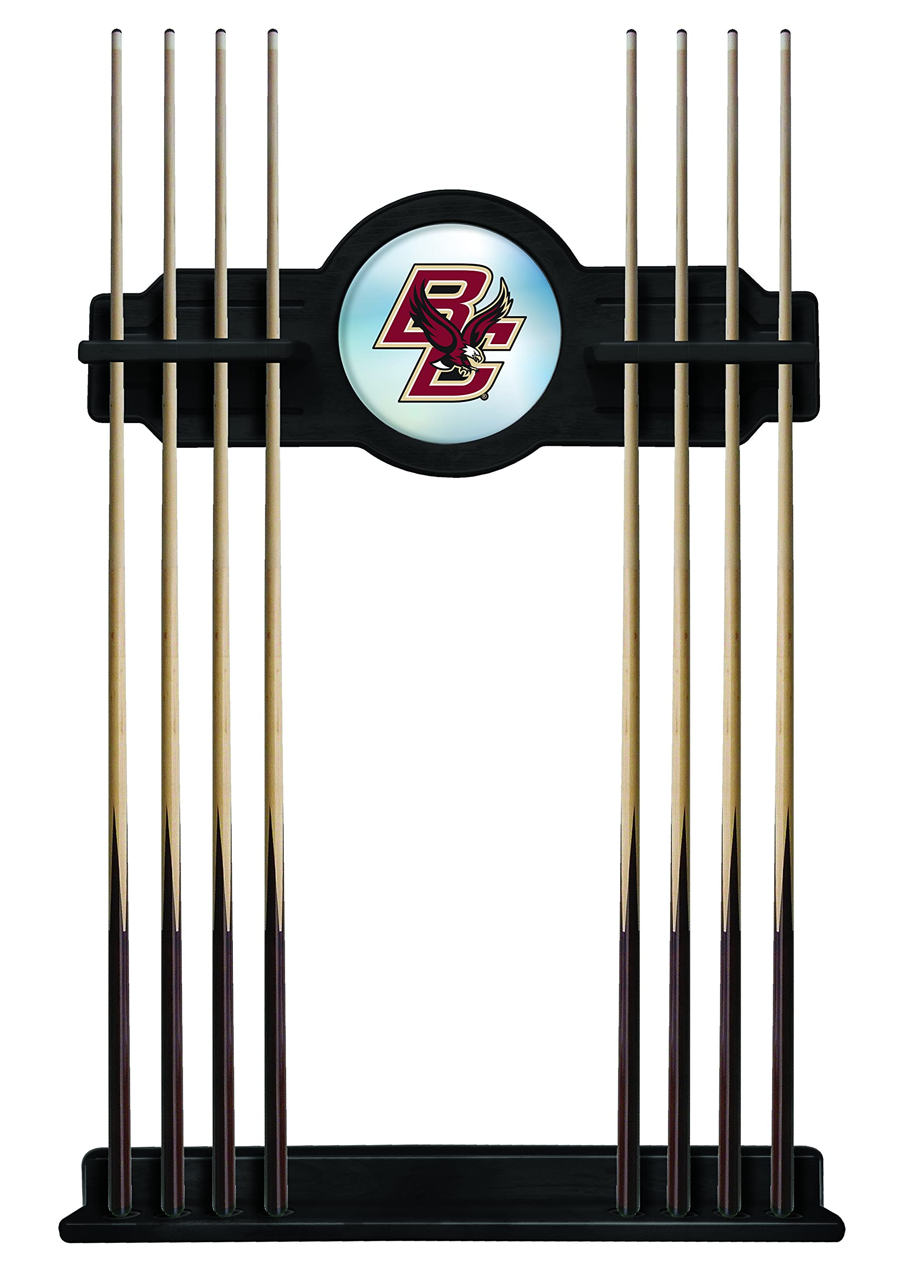 Boston College Cue Rack in Black Finish by Holland Bar Stool