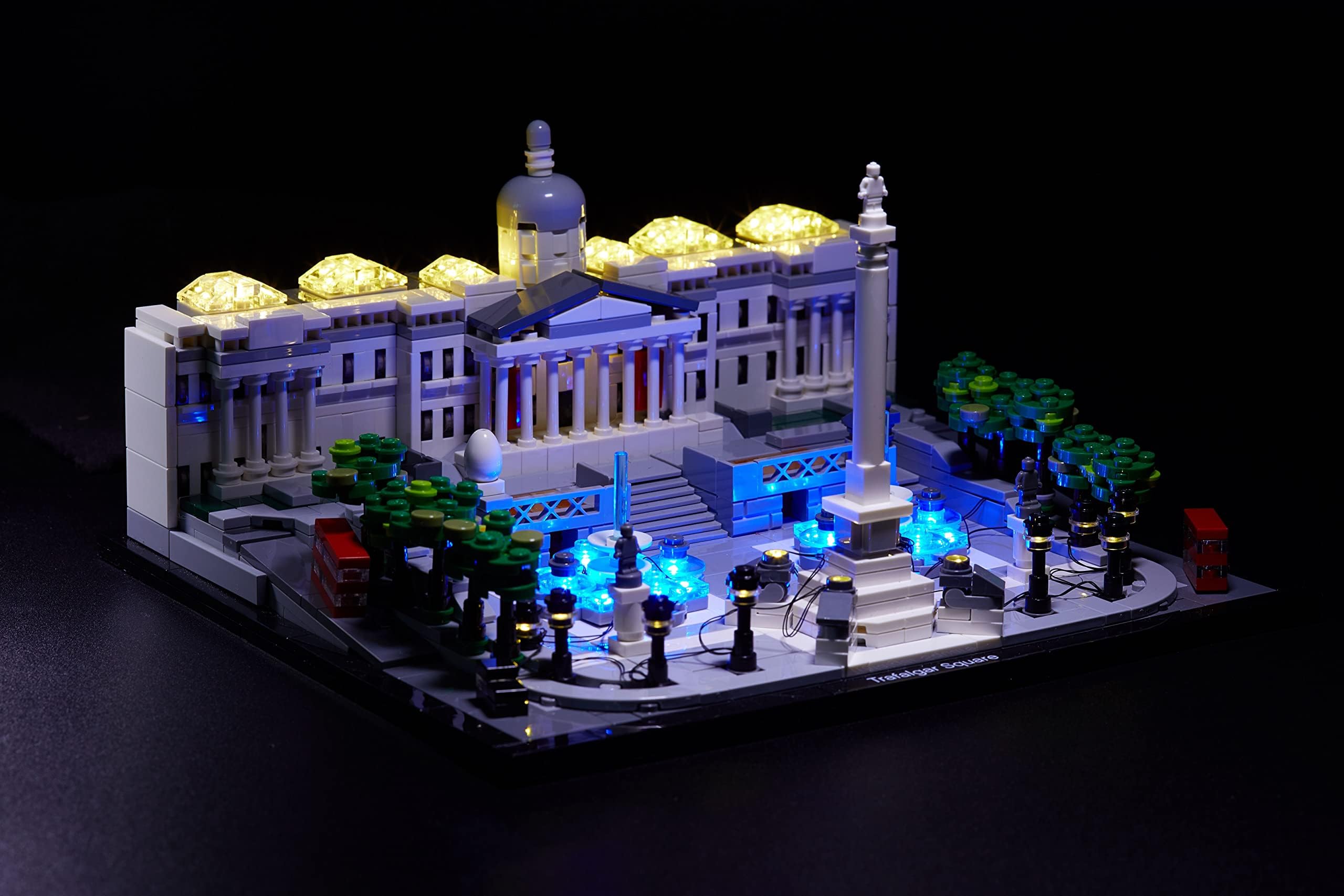 Brick Loot Deluxe LED Lighting Kit for Your Lego Architecture Trafalgar Square Set 21045 (Note: The Model is NOT Included)