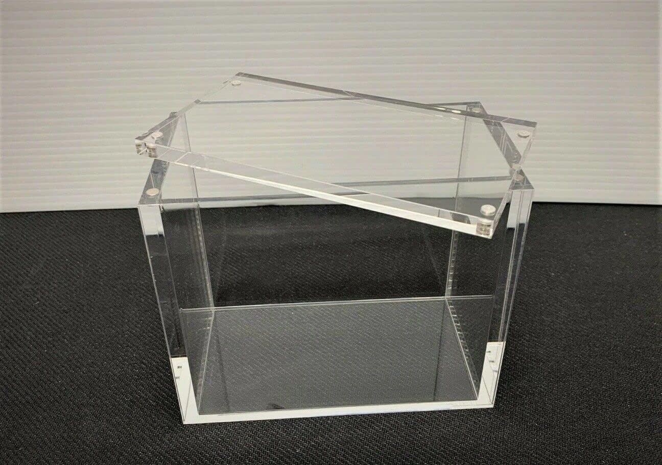 Acrylic Clear Magnetic Display Case 6MM Thick Magnetic Closure Made for Pokemon TCG Booster Boxes