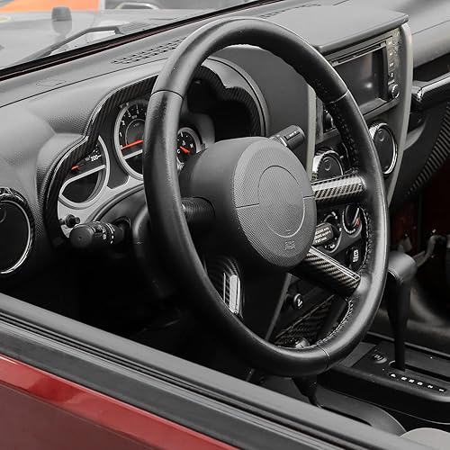 Miniatura 5 de Jimen Compatible con Jeep Wrangler JK & Unlimited 2007-2010, 10 piezas de panel de consola central y ventilación de aire acondicionado y