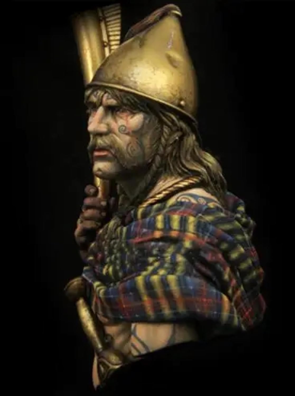 TRUEGRIS 1/10 Ancient European Warrior Resin Bust Model Kit Unpainted and Unassembled //u7f6Z47