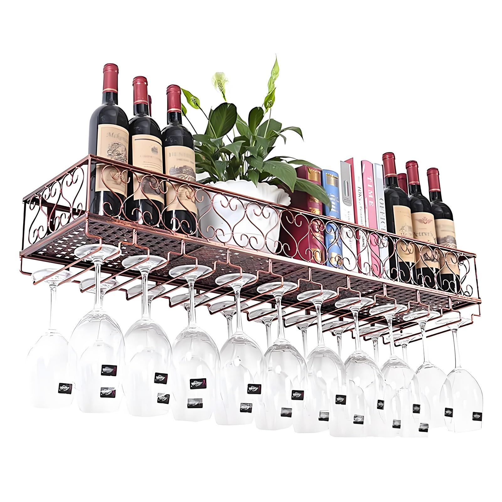 Gain de place cuisine avec le grand casier à vin mural suspendu 100 cm