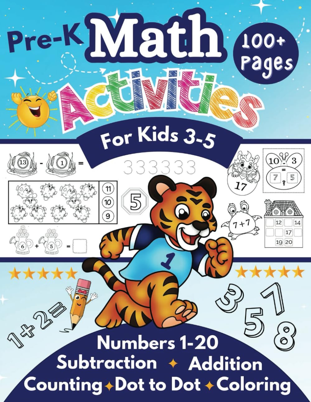 Pre-K Math Activities: Fun Workbook for developing strong math skills ...