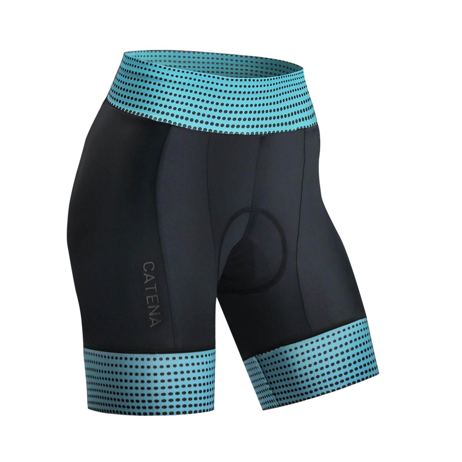 Catena Women's Blue Cycling Shorts 3D Gel Padded Bike Shorts Breathable Bicycle Quick Dry Riding Short Leggings For Mtb Road Bicycle