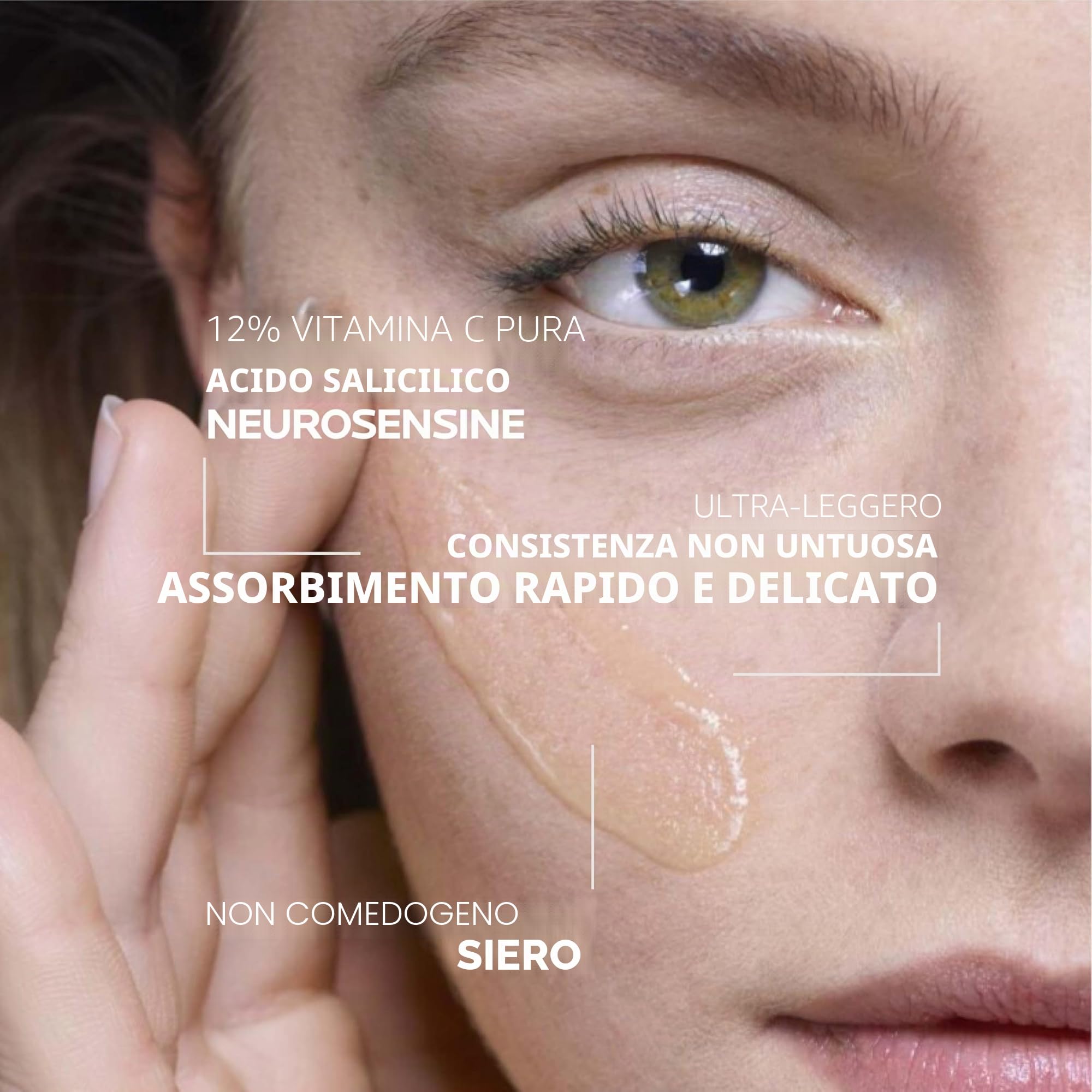 La Roche Posay Pure Vitamin C10, Siero Rigenerante Anti-Rughe, Per Tutti i Tipi di Pelle, Azione Antiossidante, Pelle Morbida e Luminosa, Con Vitamina C, Acido Salicilico e Acqua Termale, 30 ml