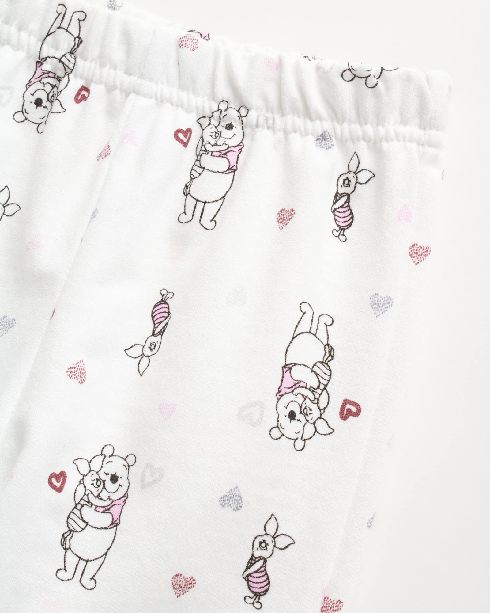 Disney Baby-Set für Mädchen, 3-teilig, Minnie Maus, Bambi, Winnie Puuh Bodysuit, T-Shirt und Sporthose (0-24 Monate)