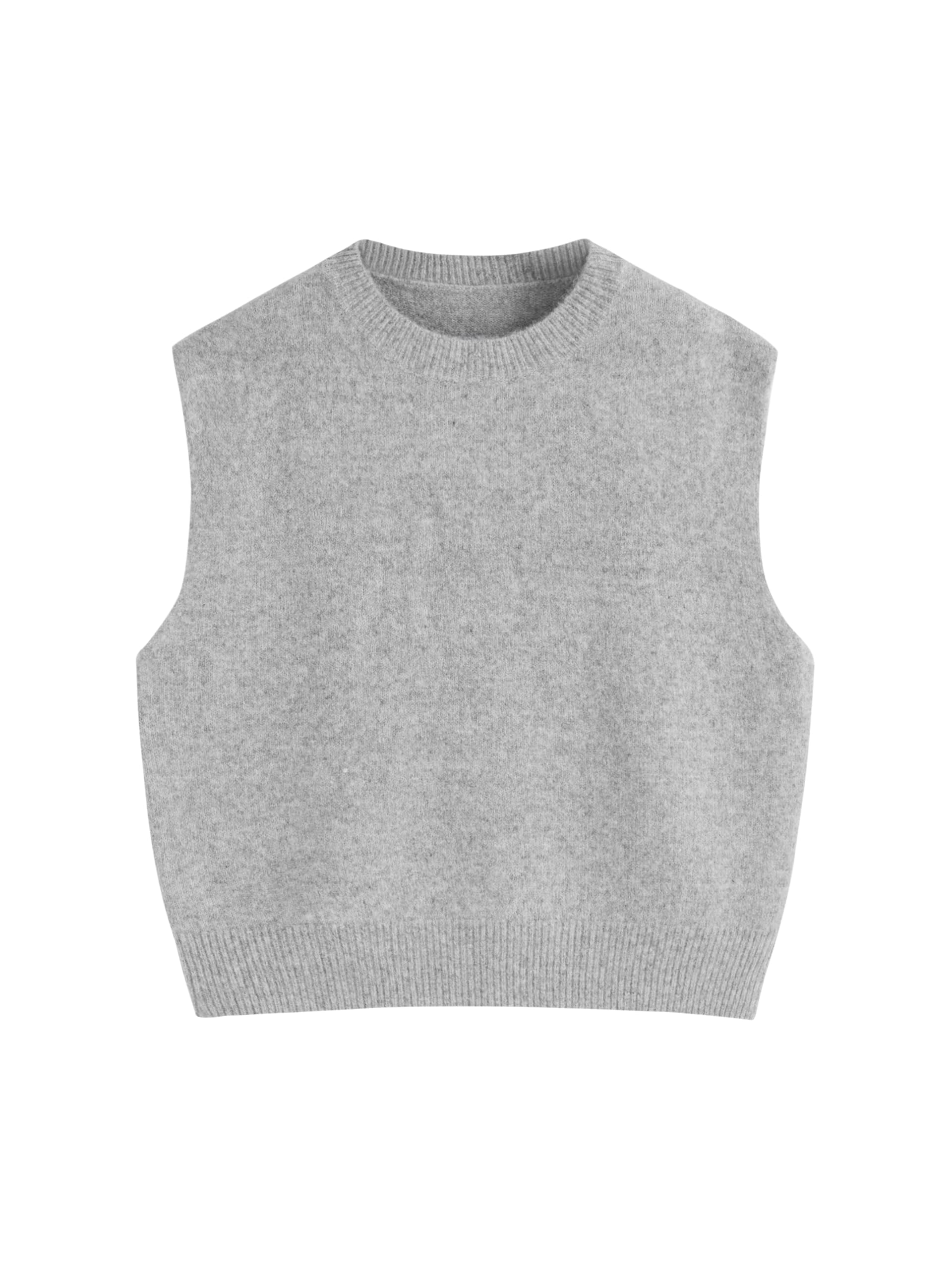 CIDER Womens Knit Sweater Vest Loose Fit Sleeveless Round Neck Oversized Pullover Sweater