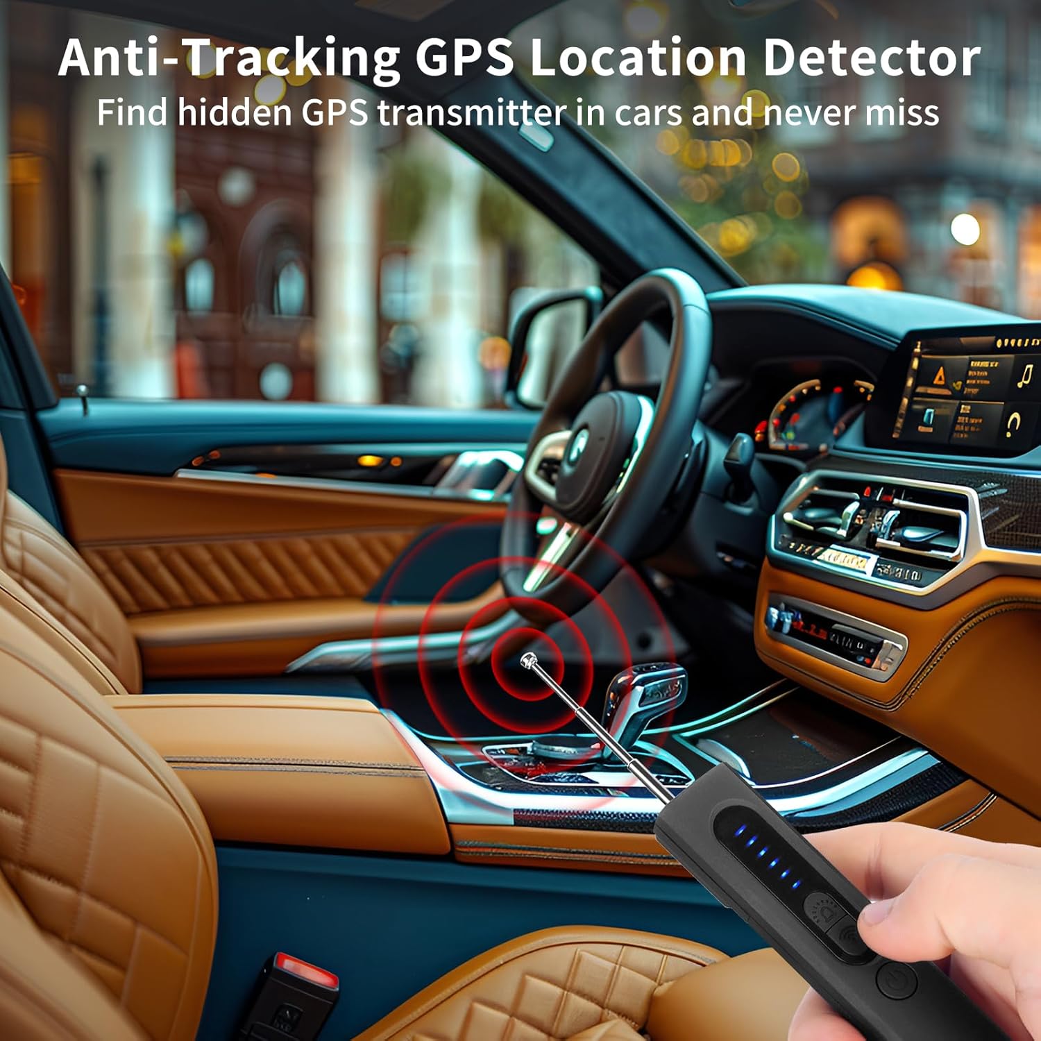 2026 Upgraded Hidden Camera & Bug Detector, 6-Level Sensitivity GPS Signal Scanner, 4 Modes for Travel, Car & Office, Black - Image 6