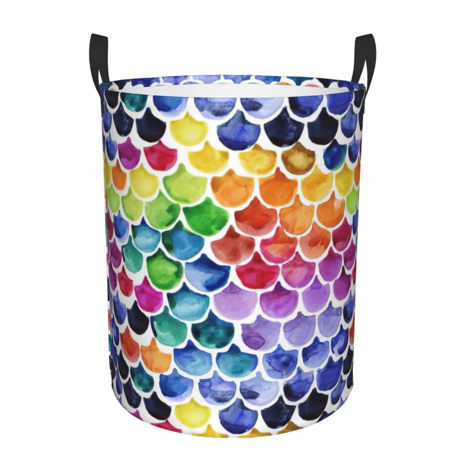 Panier à linge écailles de sirène pour ranger le salon et les jouets