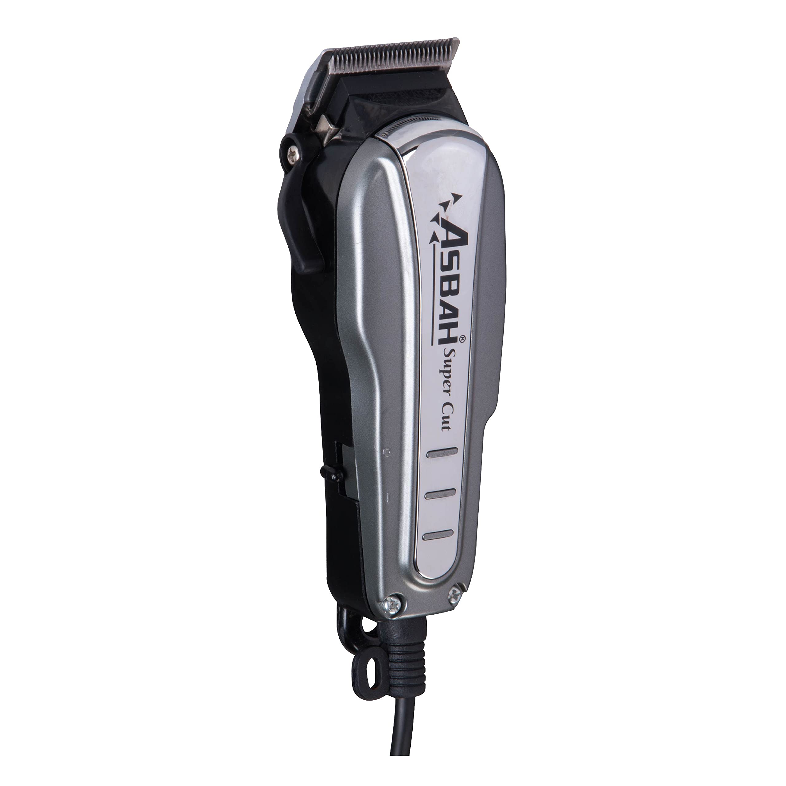 ASBAHProfessional Super Cut Clipper | Corded Trimmer With 8 Guide Comb| One Year Warranty, Lifetime Repair & Services