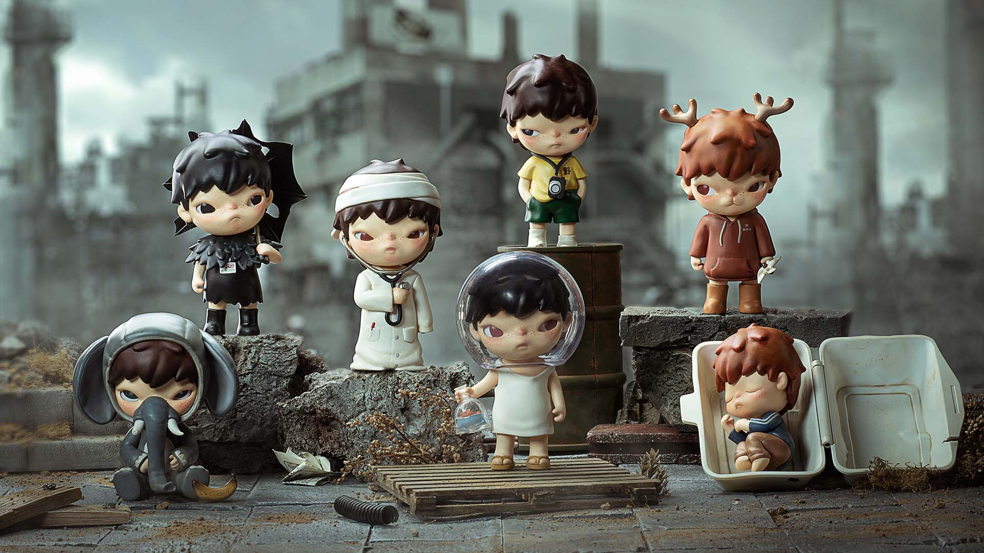 Watch POP MART Hirono - City of Mercy Artist Figure Toy Collection