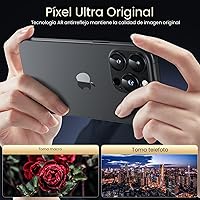 Vista 2 de WSKEN Protector de lente de cámara para iPhone 16 Pro/iPhone 16 Pro Max, [Grado Militar A Prueba de Roturas] [Fuerte Adsorción] Protector