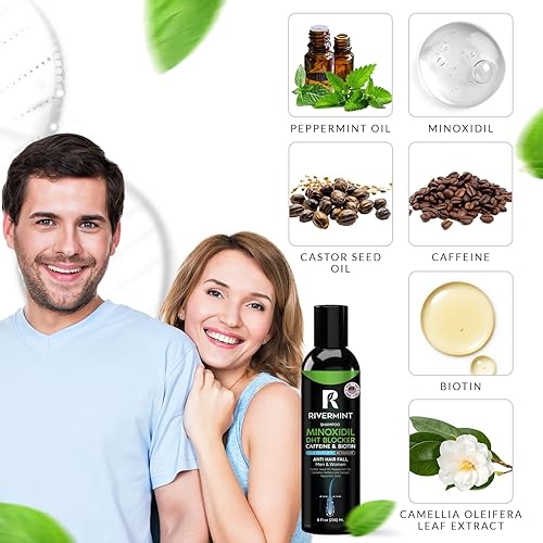 Miniatura 3 de Premium Champú con minoxidil, biotina, bloqueador de DHT (Saw Palmetto) y Cafeína - Activador para el recrecimiento del cabello y engrosamiento para
