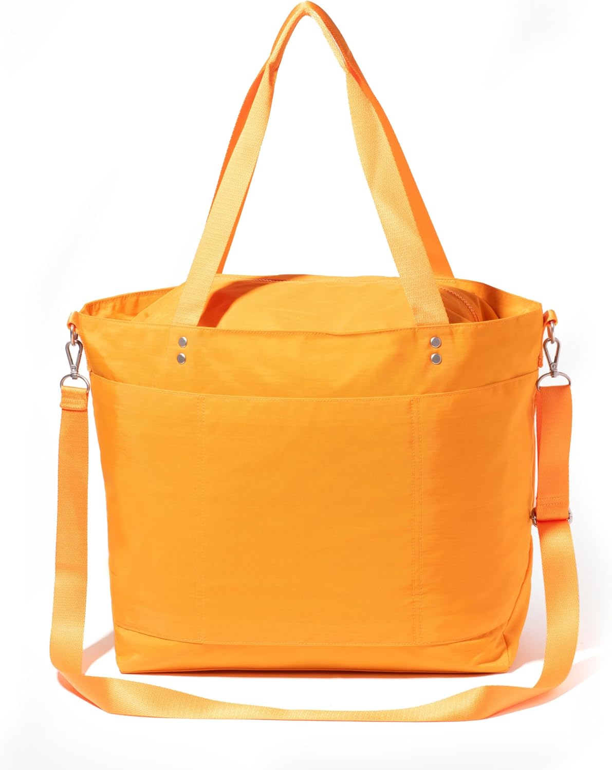 Baggallini Large Carryall Tote - Lightweight Nylon Zipper Top Weekender Travel Beach Bag w/Luggage Sleeve - Image 10