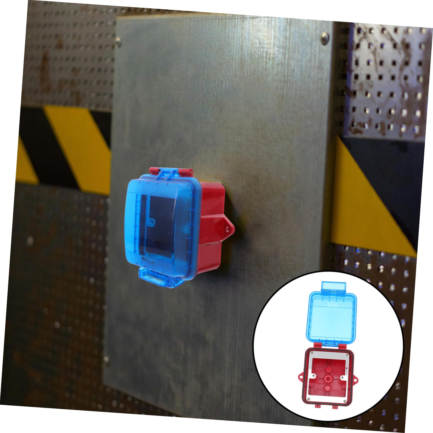Protectora para Botón de Alarma Manual Funda de Protección Compatible con Sistema Sap Resistente y Estética para Alarmas Contra