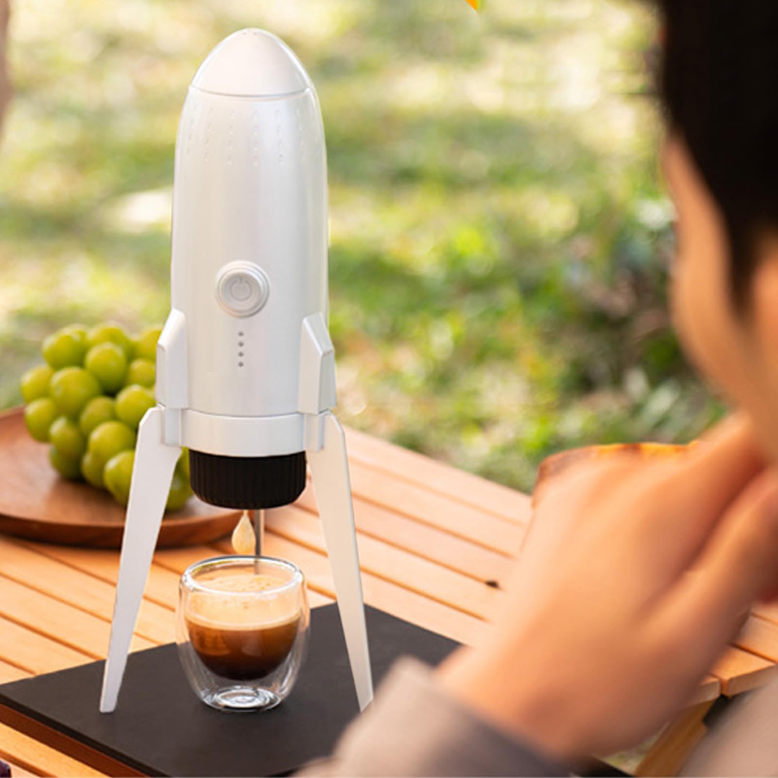 Máquina de café Portátil de Cápsulas, 3 en 1 Inalámbrica, 7800mAh