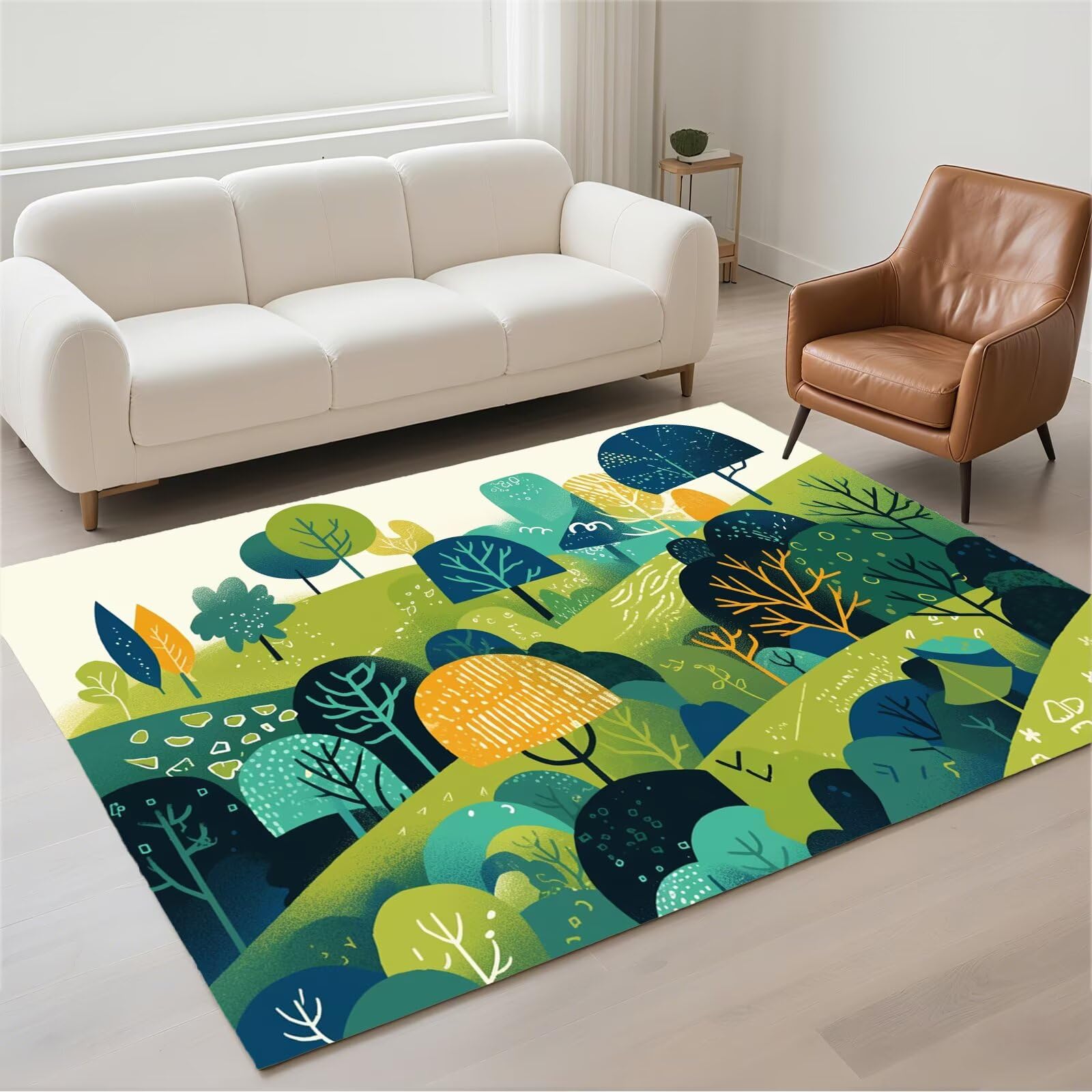 Tapis de couloir grand carpet lavable doux pour entrée et bureau moderne