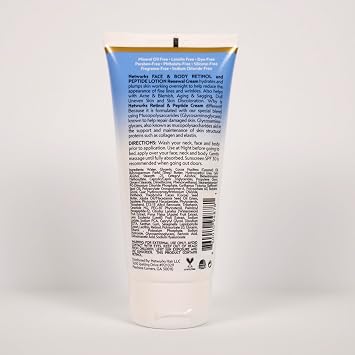 Retinol & Peptide Lotion, Renewal Night Cream for Face & Body to Help Reduce Blemishes & Appearance of Fine Lines & Wrinkles, 177 ml