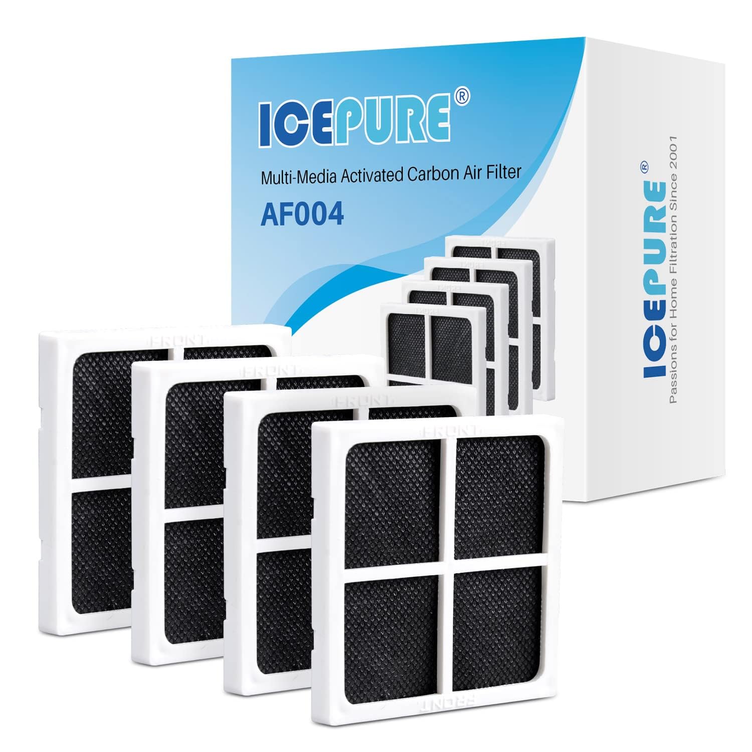 ICEPURE AF004 Replacement for LG LT120F Refrigerator Air Filter, 4PACK