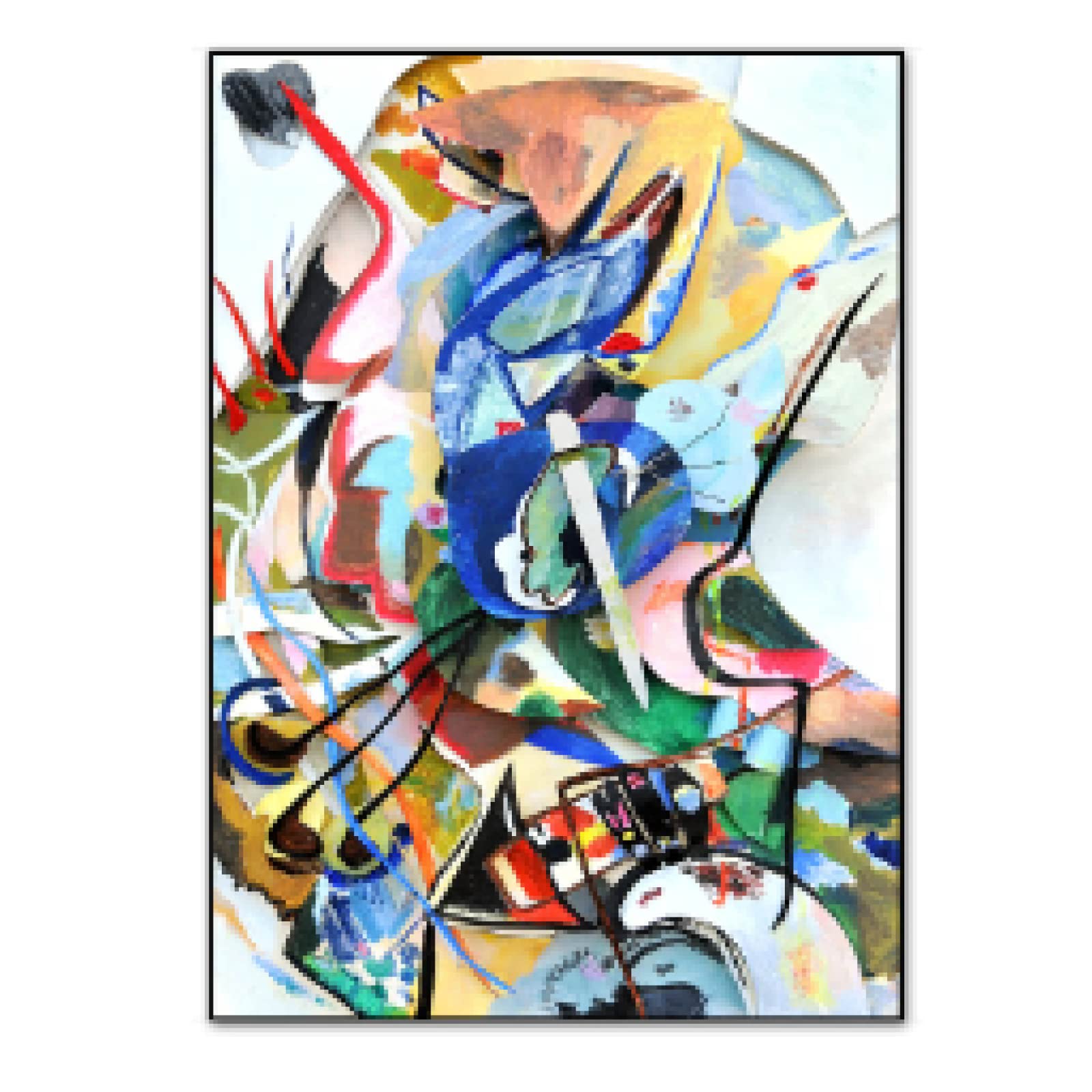 Amazon｜ワシリーカンディンスキー抽象印刷キャンバス絵画ポスターと