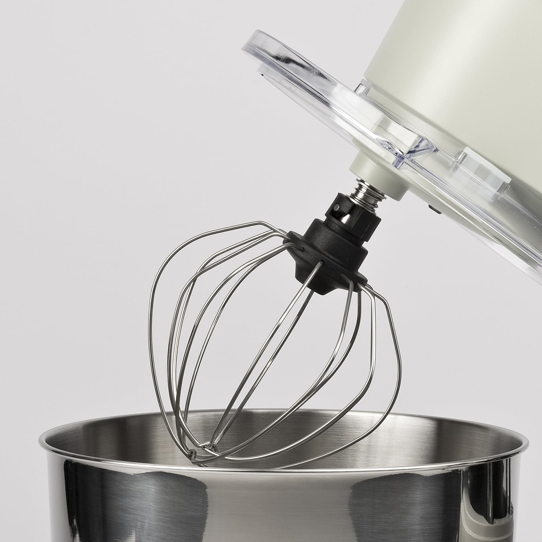 Girmi IM47 Impastatrice Planetaria, Capacità 6 Litri,1500 W Max, Pulse, 10 Velocità, Contenitore Inox, Accessori inclusi, Panna