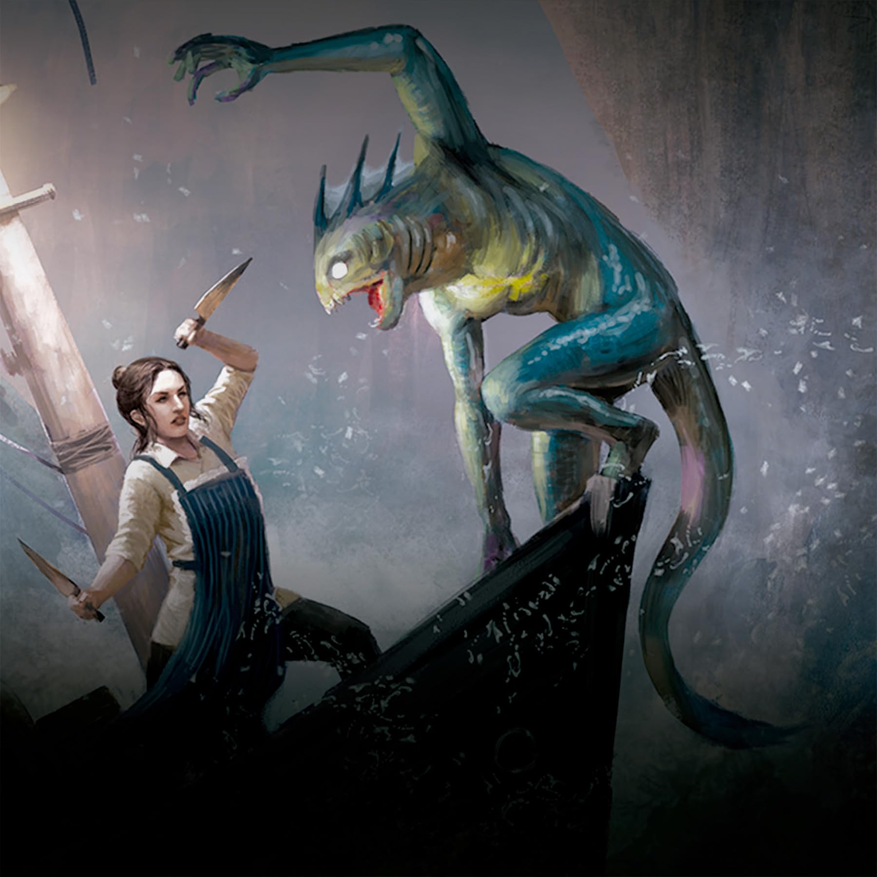 Fantasy Flight Games | Arkham Horror: Mareas tenebrosas | Expansión | Juego de Mesa Cooperativo de Investigación y Terror | A Partir de 14 Años | De 1 a 6 Jugadores | 2-3 Horas | Español
