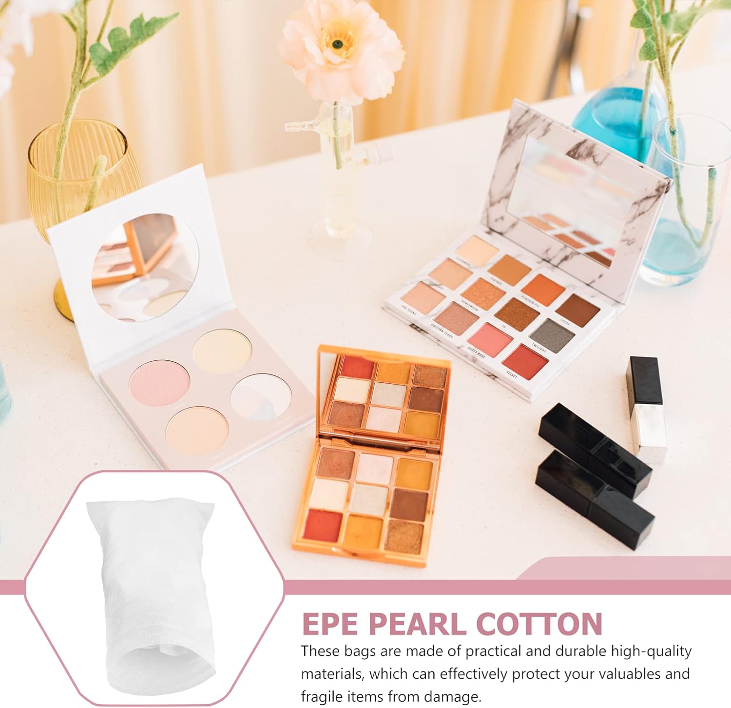 Cabilock 100pcs Cushion Foam Pouches Moving Foam Wrap Pouches, Protect Mug, Glasses, China, and Dishes, Packing Supplies, Packing Cushioning Supplies for Moving ( 10x15cm ) : Office Products