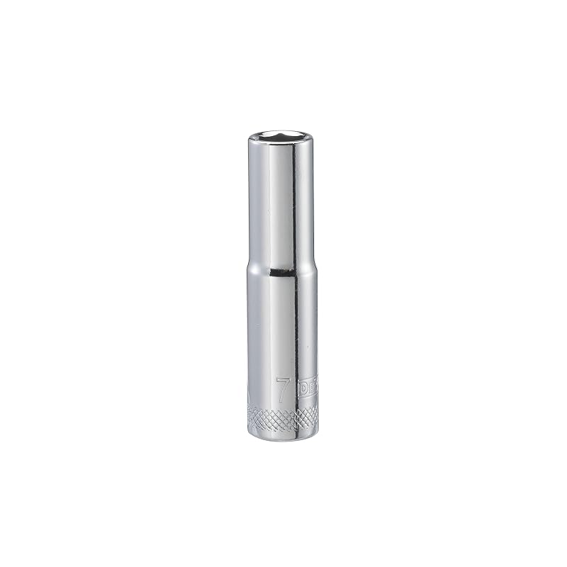 Soquete estriado profundo DEWALT DWMT86095OSP, 6 pontos, encaixe de 1/4 pol. (6,35 mm), 7 mm