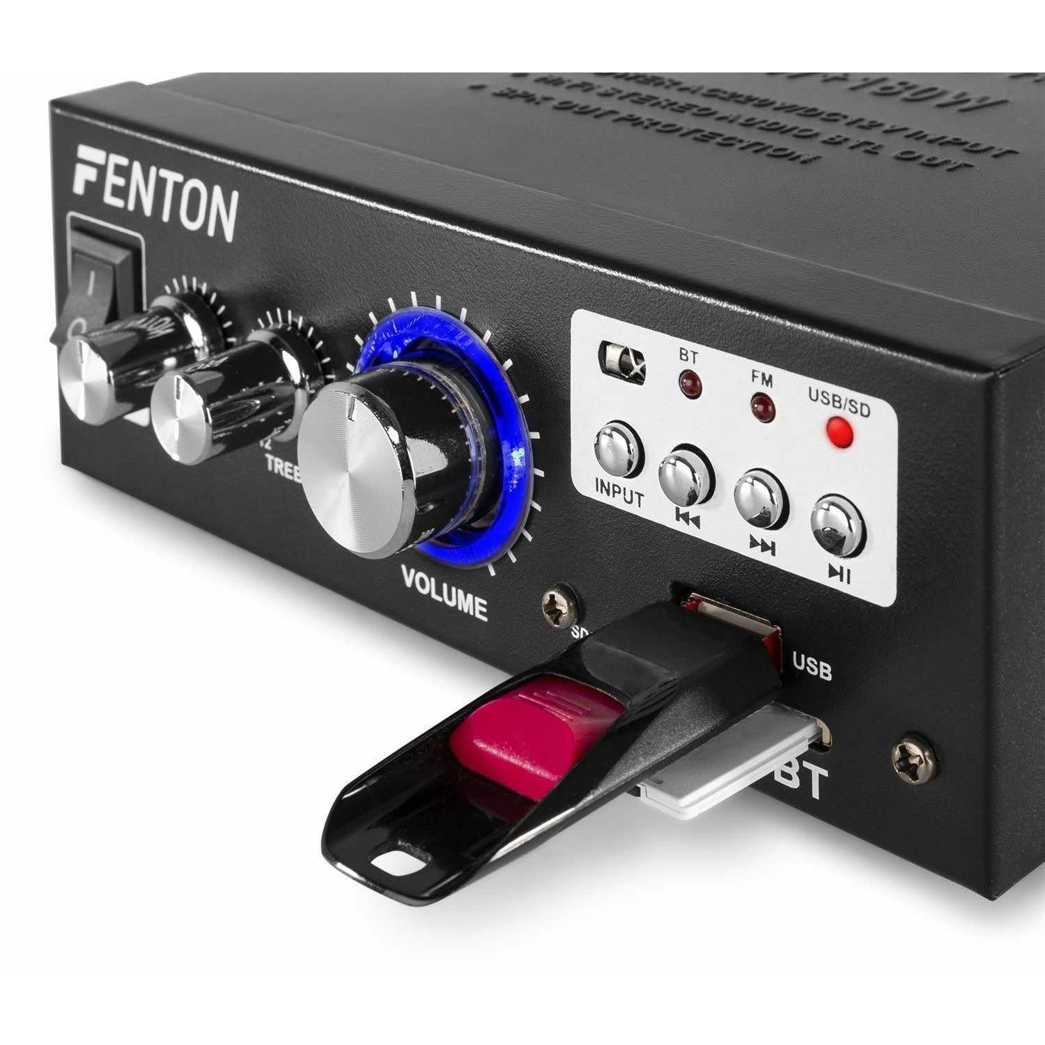 Mini Amplificatore 2x40W con BT/SD/USB / MP3