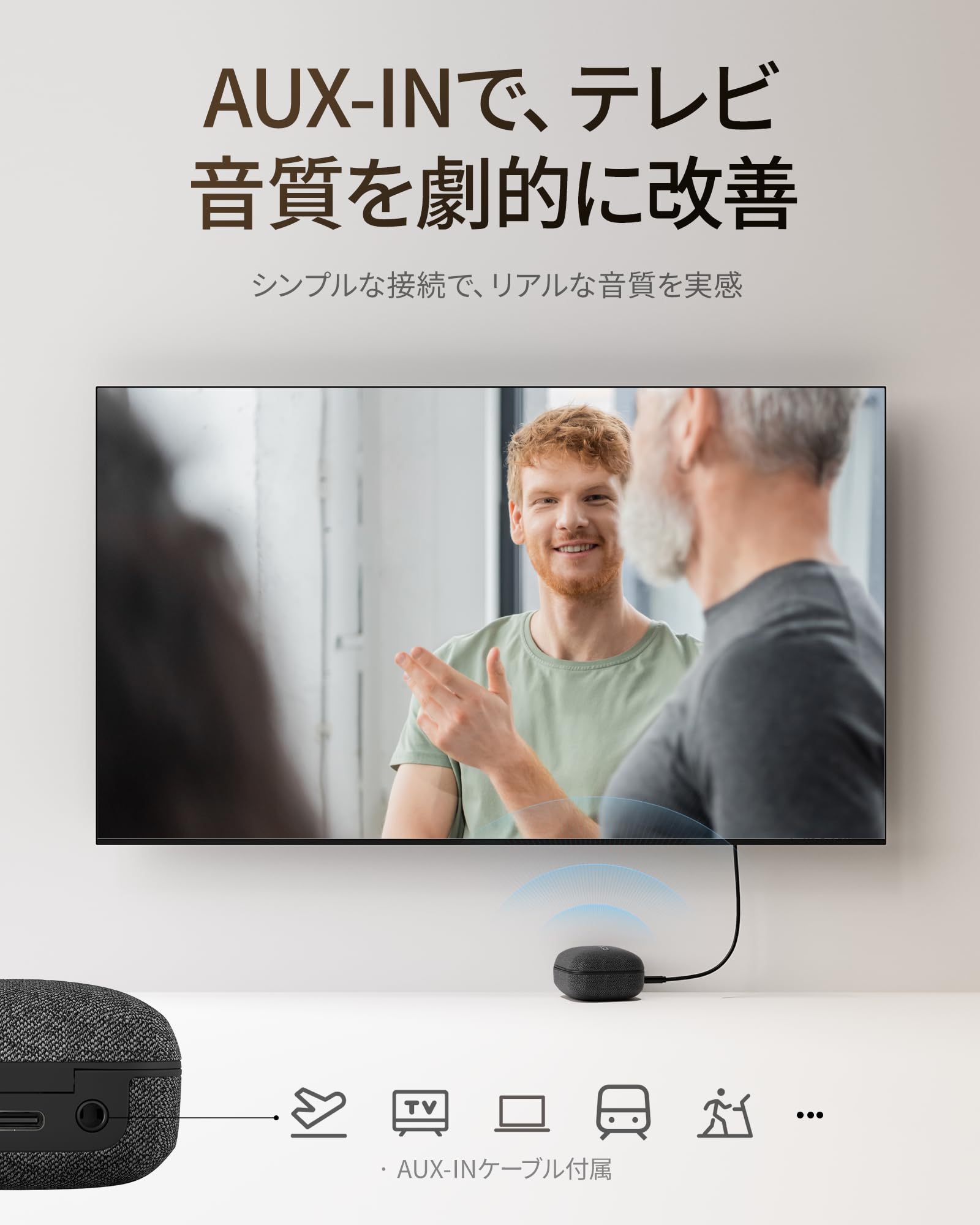Amazon.co.jp: 【Cearvol Wave Lite】集音器 聴覚アンプ AUX-INテレビ