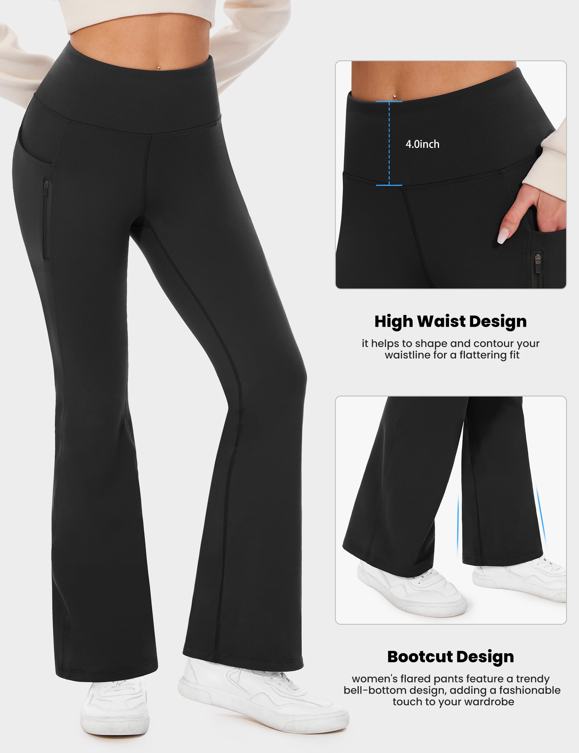 Pantalones de senderismo con forro polar impermeables térmicos para mujer