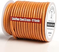 Vista 35 de Cordón de cuero para hacer joyas, cordón redondo de 2 mm, cuerda de 27 yardas utilizada para manualidades, cuerda para collar, trenzado - Negro