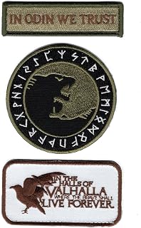 Viking Odin Úlfhédnar No Mercy Only Violence Wolf in Odin Trust 3pcs Bundle Patch by Miltacusa (OGS1)
