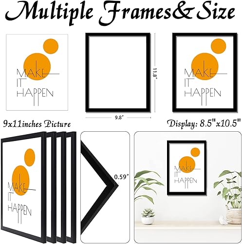 Vista 61 de Juego de 4 portarretratos de 18 x 24 pulgadas, marco negro de 18 x 24 pulgadas, marcos de fotos de lienzo para pared, de 18 x 24 pulgadas