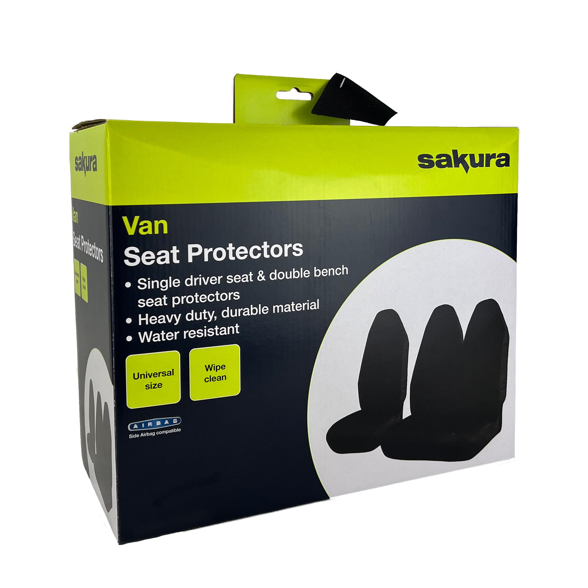 Coprisedili Auto Sakura SS5368 - Protezione Impermeabile Anteriore, Universale, Compatibile Airbag, Colore Grigio - 3
