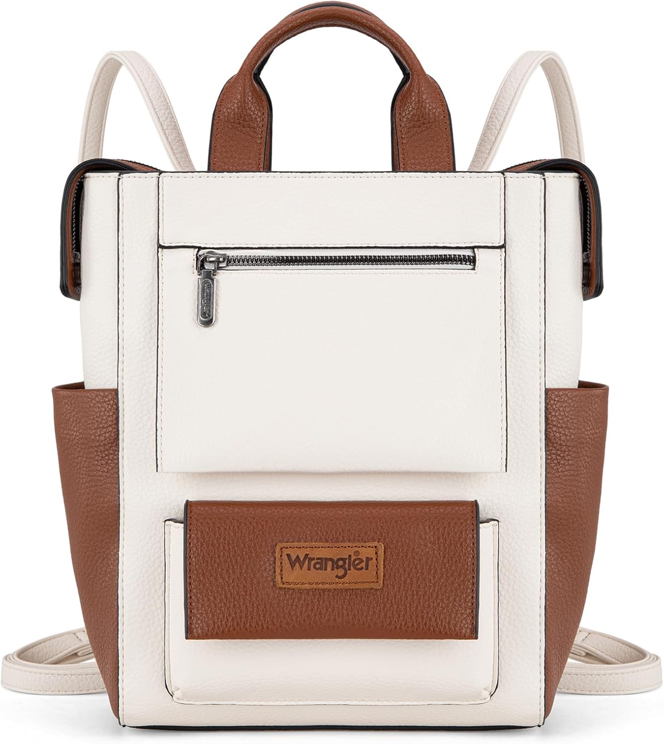 Montana West Wrangler Backpack Purse for Women Vegan Leather Ladies Convertible Backpack Stylish Anti Theft Backpack with Adjustable Strap