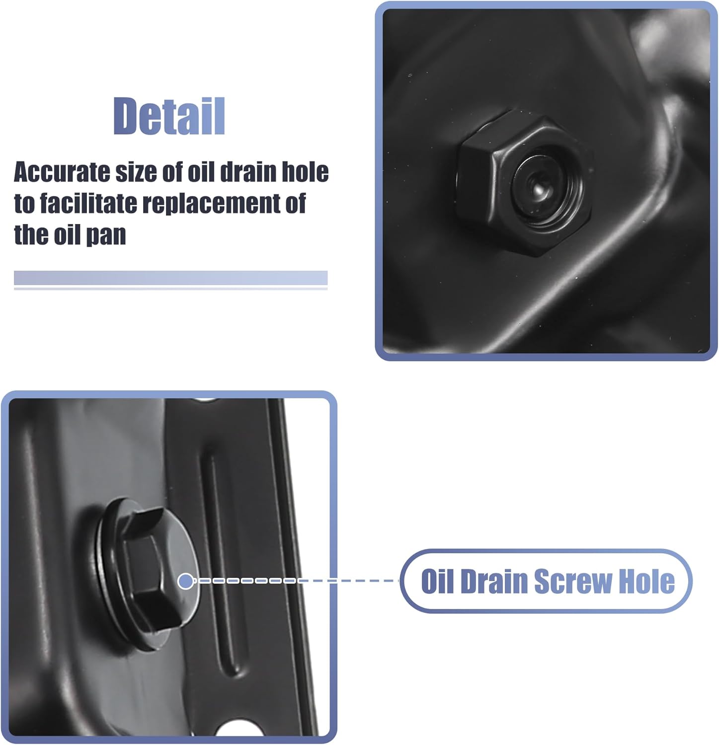 uxcell Engine Oil Pan Transmission Oil Pan for Chrysler Town Country for Dodge Avenger Journey for Ram C/V ProMaster 1500 2500 3500 No.5184404AE Lower Engine Sump Pan Oil Pan 17 Hole