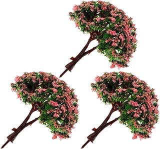 FOMIYES 3pcs Tree Model Potted Plant Desk Diorama Train Scenery Tree Desktop Accessories Decorate Small Tree Accessories Fake Trees Sand Table DIY Model Artificial Tree Decoration Crafts