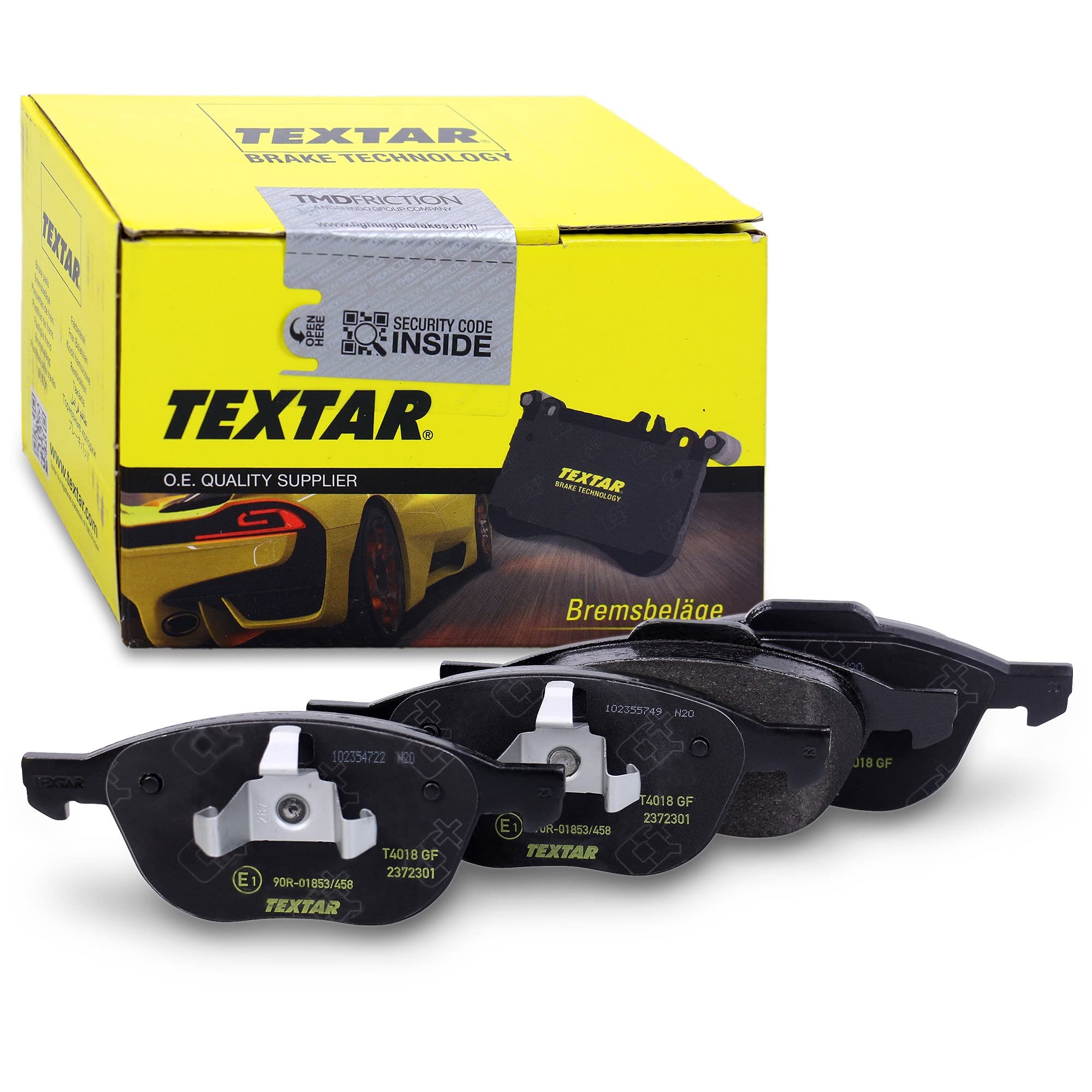 TEXTAR Kit pastiglie freno, Freno a disco 2372301 Compatibile con: FORD C-MAX, C-MAX II, ECOSPORT, FOCUS C-MAX, FOCUS II, FOCUS II Cabriolet, FOCUS II Stufenheck, FOCUS II Turnier, FOCUS III