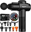 TOLOCO Massage Gun, Deep Tissue Back Massage for Athletes for Pain Relief, Percussion Massager with 10 Massages Heads & Silent Brushless Motor, Gifts for Fathers Day, Black